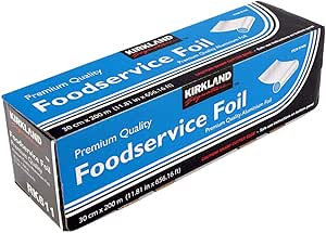 Kirkland Signature Heavy Duty Aluminium Foil, 30cm x 200m – Kitchen Cooking & Food Storage Roll